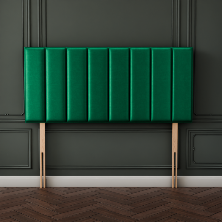 Maya Plain Headboard - Emerald Coniston