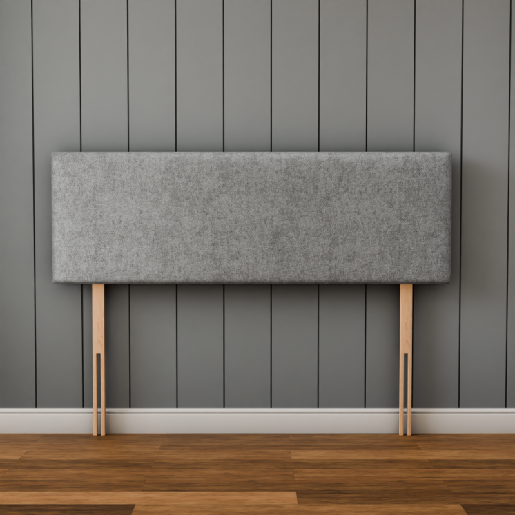 Maya Plain Headboard - Silver Naples