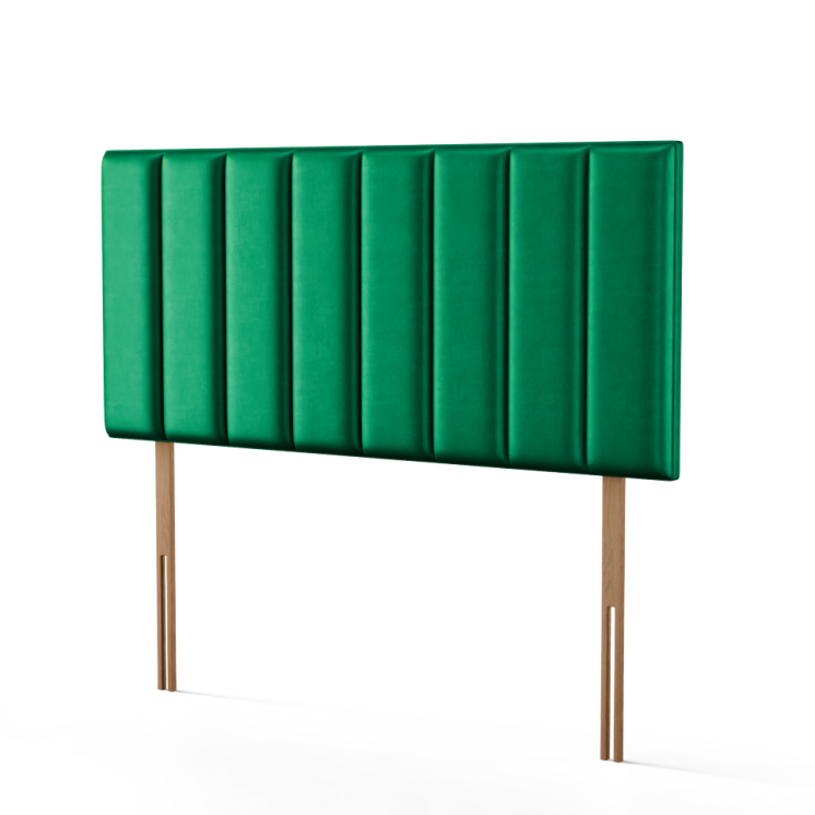 Maya Plain Headboard - Emerald Coniston