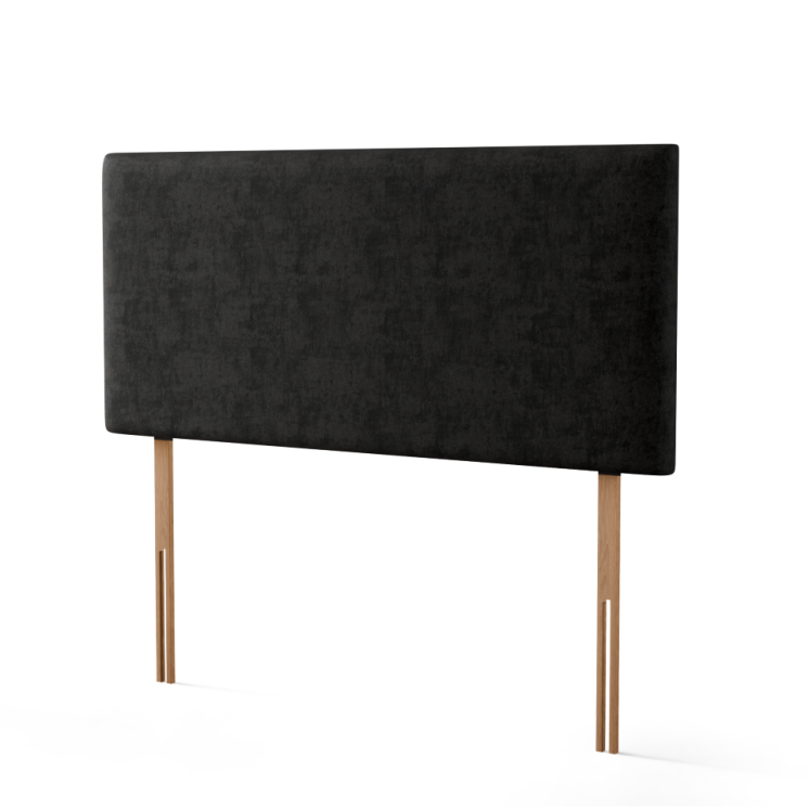 Maya Plain Headboard - Black Naples