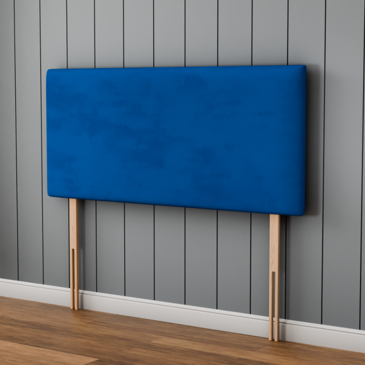 Maya Plain Headboard - Blue Plush