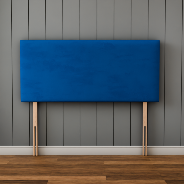 Maya Plain Headboard - Blue Plush
