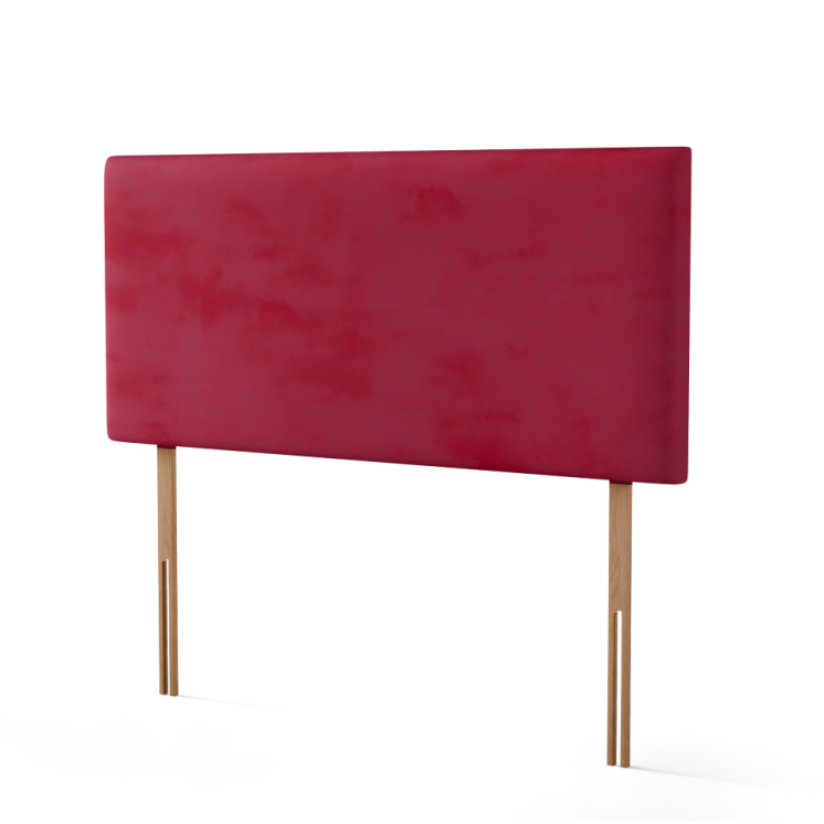 Maya Plain Headboard - Burgundy Plush