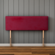 Maya Plain Headboard - Burgundy Plush
