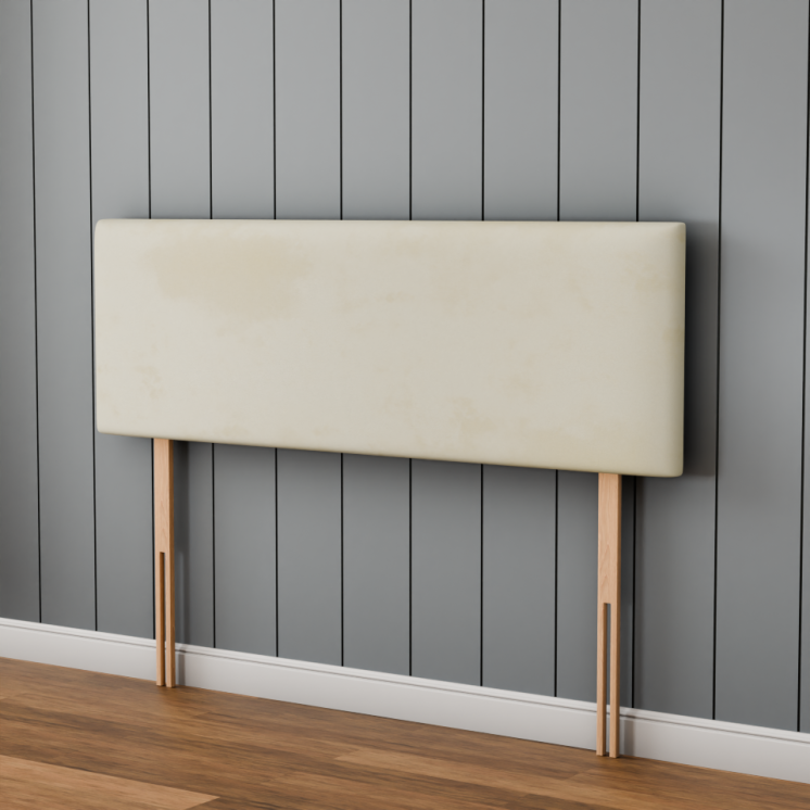 Maya Plain Headboard - Cream Plush