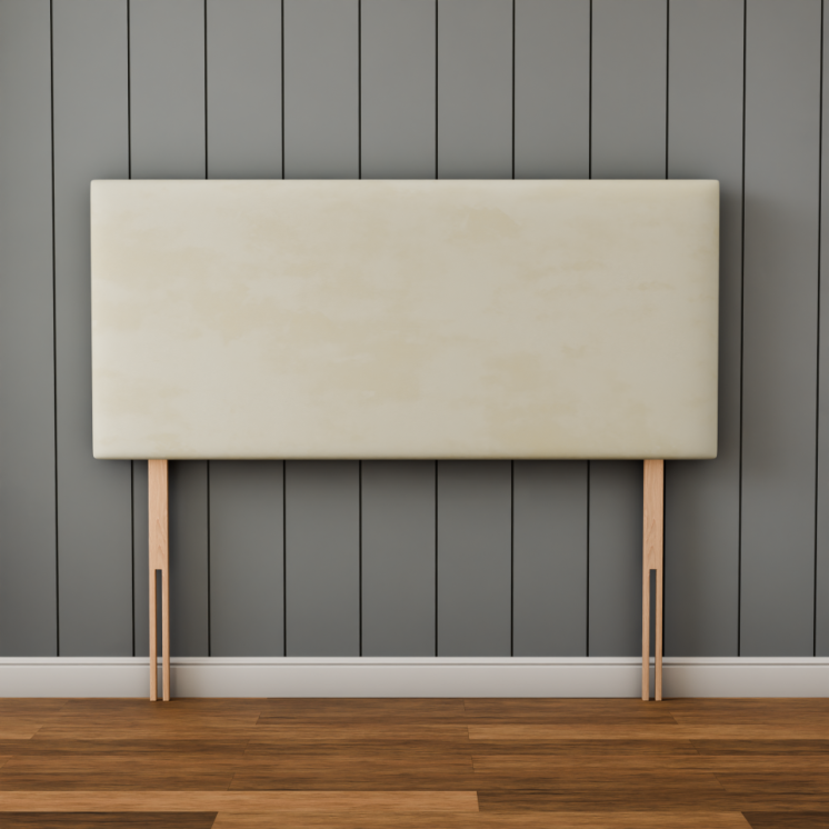 Maya Plain Headboard - Cream Plush