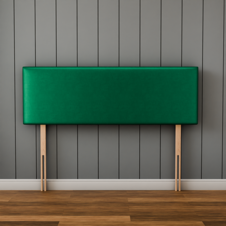 Maya Plain Headboard - Emerald Coniston